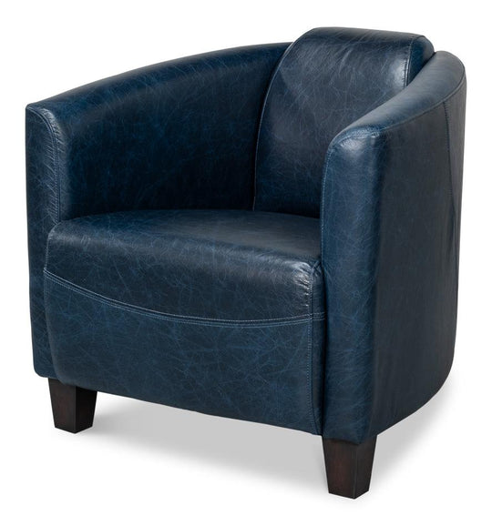 Sarreid Mandy Arm Chair - Chateau Blue ACCENT + LOUNGE CHAIRS