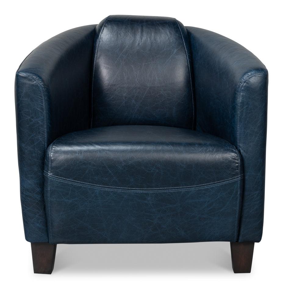 Sarreid Mandy Arm Chair - Chateau Blue ACCENT + LOUNGE CHAIRS