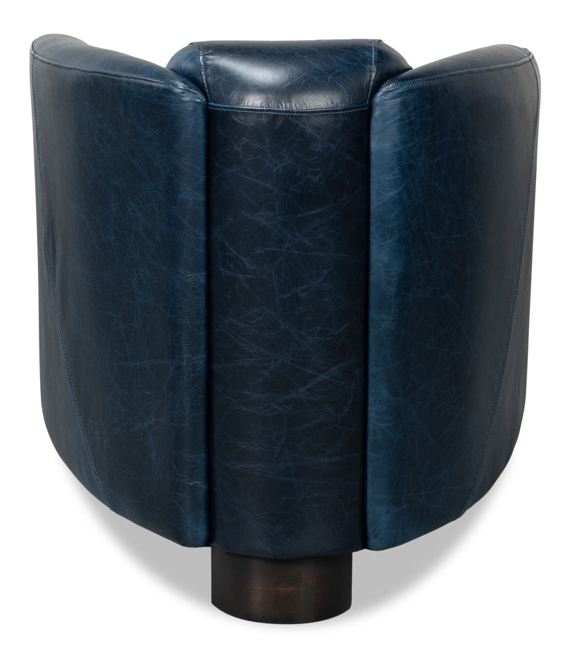 American Home Furniture | Sarreid - Mandy Arm Chair - Chateau Blue