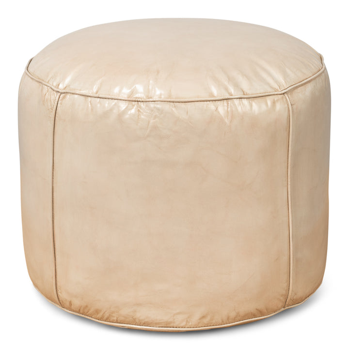 American Home Furniture | Sarreid - Soccerball Stool - Taupe Leather