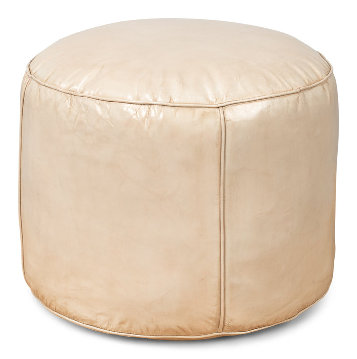 American Home Furniture | Sarreid - Soccerball Stool - Taupe Leather