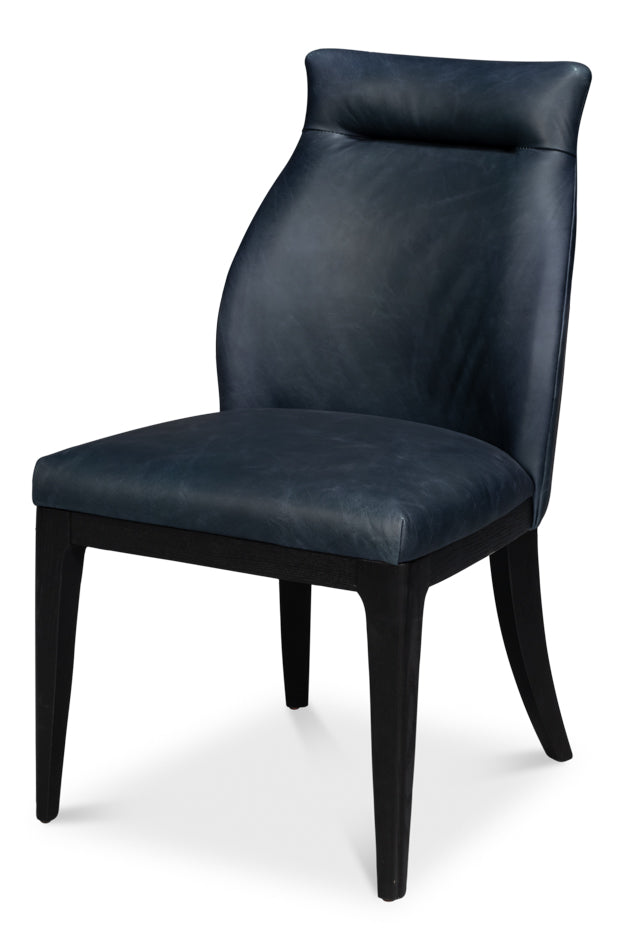 American Home Furniture | Sarreid - Jefferson Distilled Leather Dining Chair