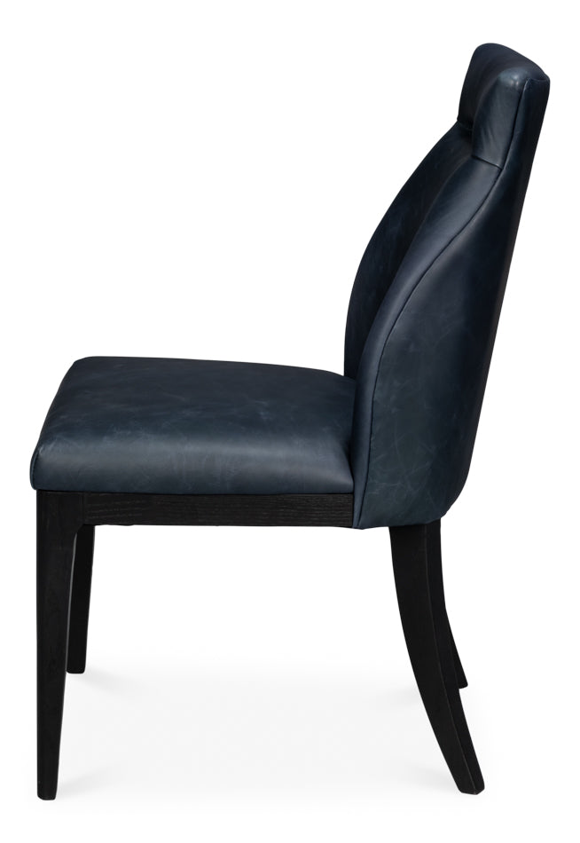 American Home Furniture | Sarreid - Jefferson Distilled Leather Dining Chair