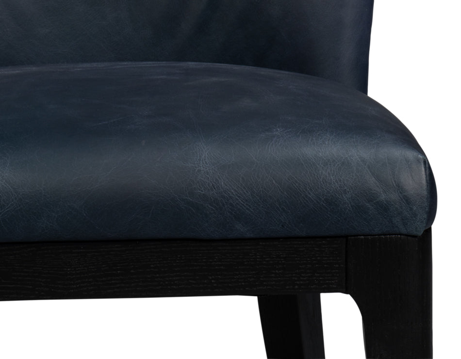 American Home Furniture | Sarreid - Jefferson Distilled Leather Dining Chair