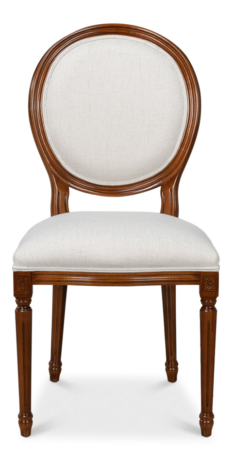 American Home Furniture | Sarreid - Hugo Oval Side Chair - Brown - Set of 2