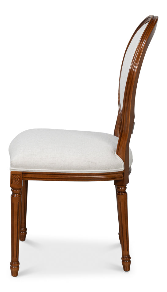 American Home Furniture | Sarreid - Hugo Oval Side Chair - Brown - Set of 2