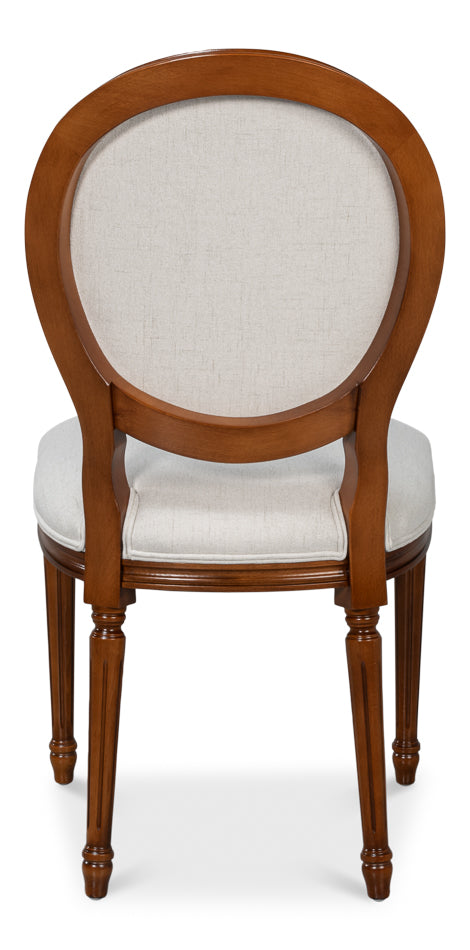 American Home Furniture | Sarreid - Hugo Oval Side Chair - Brown - Set of 2