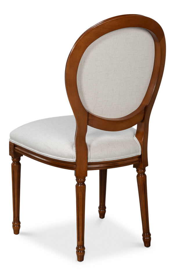 American Home Furniture | Sarreid - Hugo Oval Side Chair - Brown - Set of 2