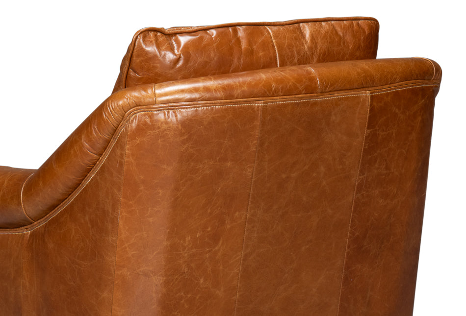 American Home Furniture | Sarreid - Vandike Arm Chair - Cuba Brown