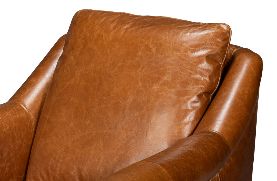 American Home Furniture | Sarreid - Vandike Arm Chair - Cuba Brown