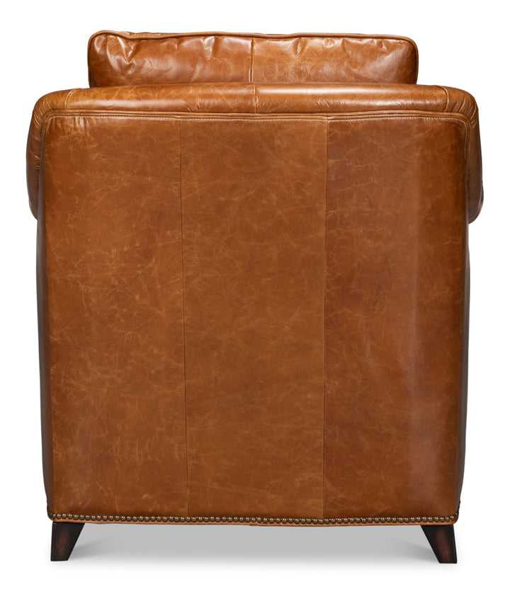 American Home Furniture | Sarreid - Vandike Arm Chair - Cuba Brown