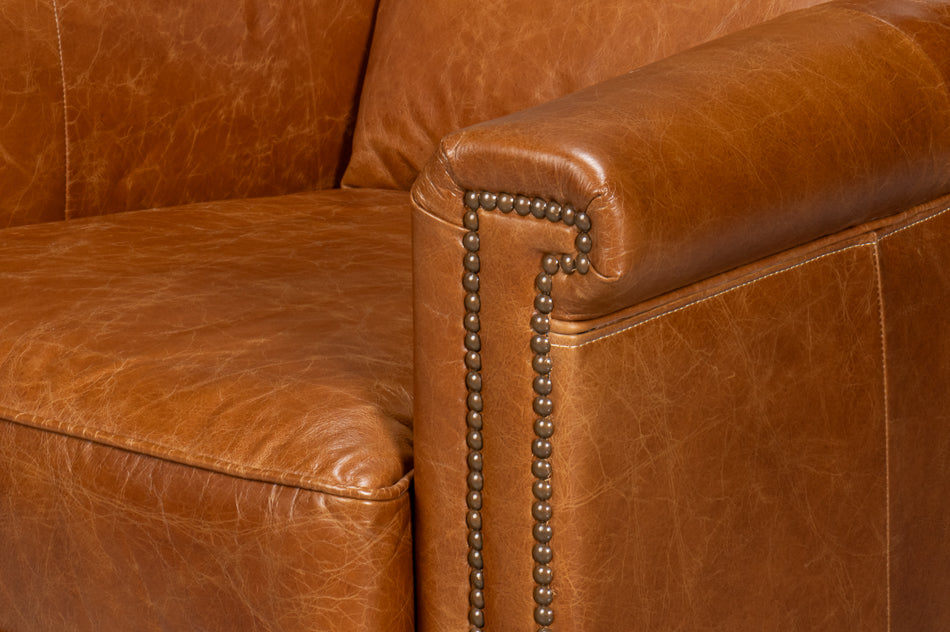 American Home Furniture | Sarreid - Vandike Arm Chair - Cuba Brown