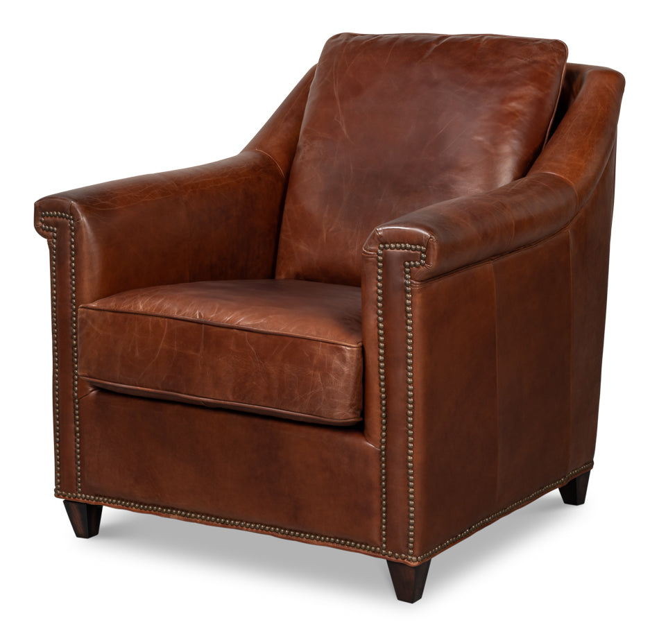 Vandike Arm Chair, Newark Brown