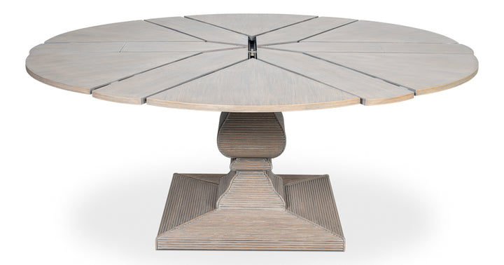 Kelso Jupe Dining Tbl,Moonskin,Lg