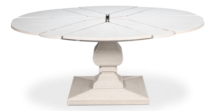 Kelso Jupe Dining Table,White,Lg