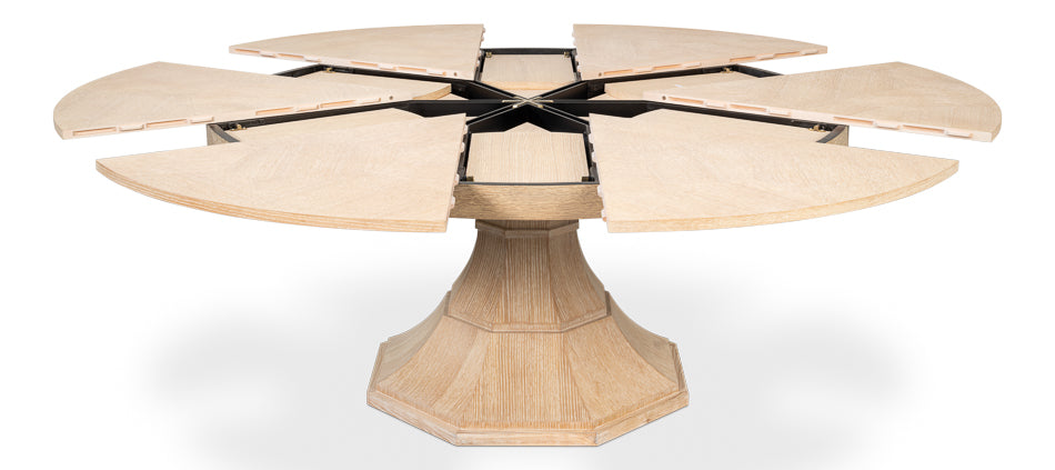 Giselle Jupe Table,Large,Bleached Oak