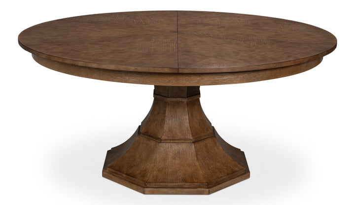 Giselle Jupe Dining Table, Lg, Lt Mink