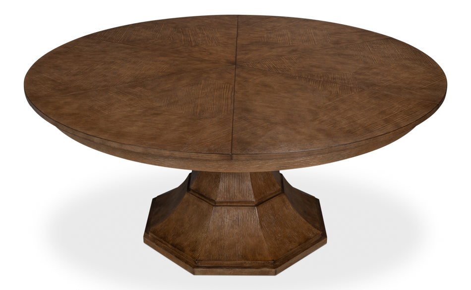 Giselle Jupe Dining Table, Lg, Lt Mink