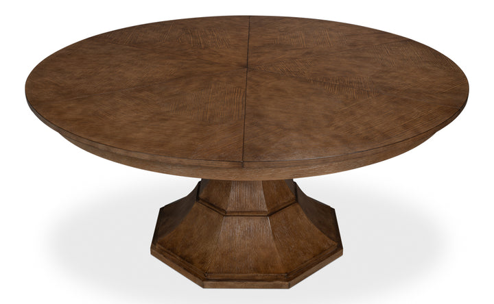 Giselle Jupe Dining Table, Lg, Lt Mink