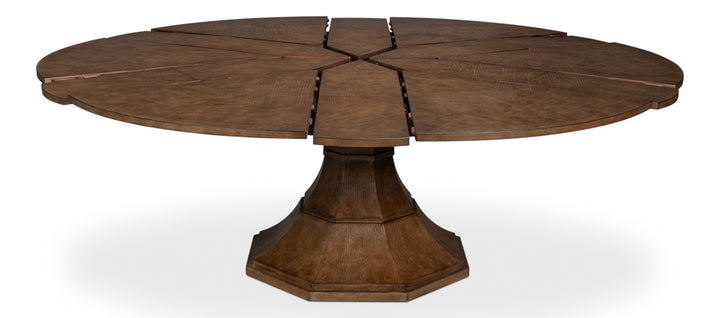 Giselle Jupe Dining Table, Lg, Lt Mink