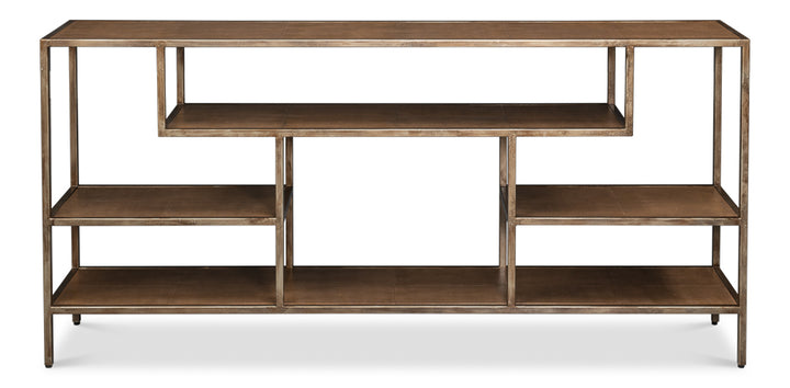 Cullum Shagreen Console, Tawny Brown