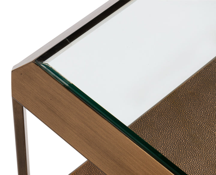 Gilbert Shagreen Cocktail Tbl,Tawnybrown