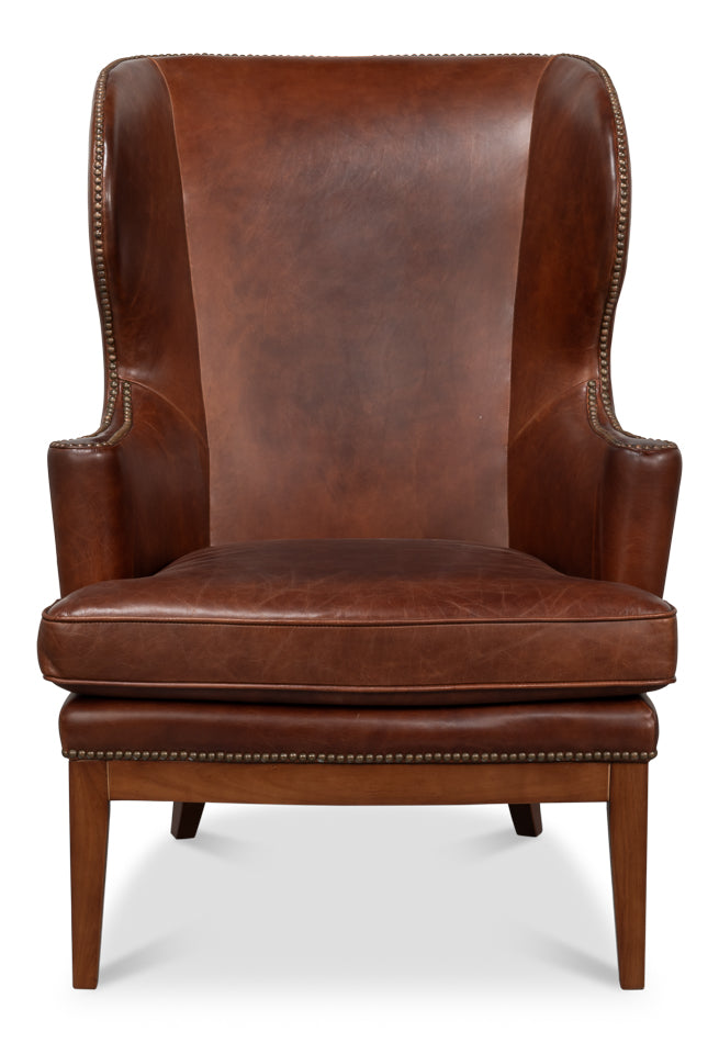 Smithfield Wing Chair, Newark Brown