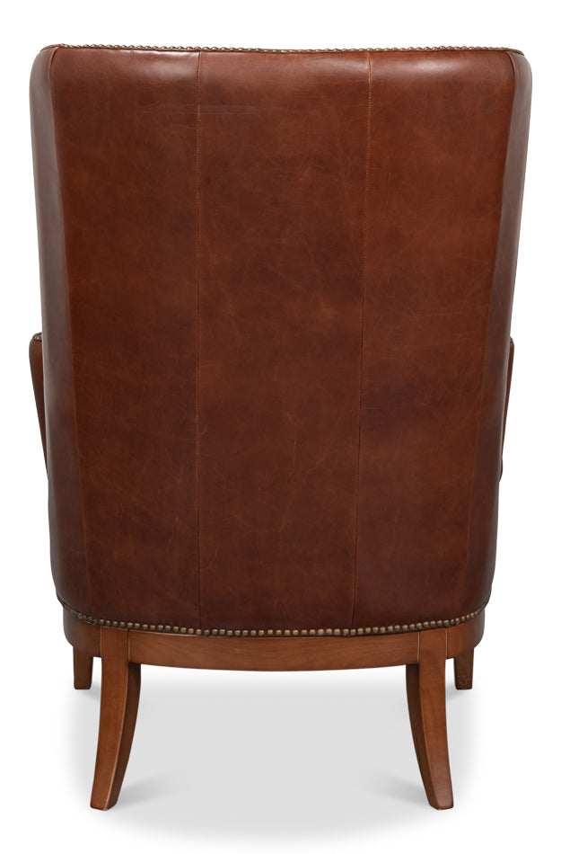 Smithfield Wing Chair, Newark Brown