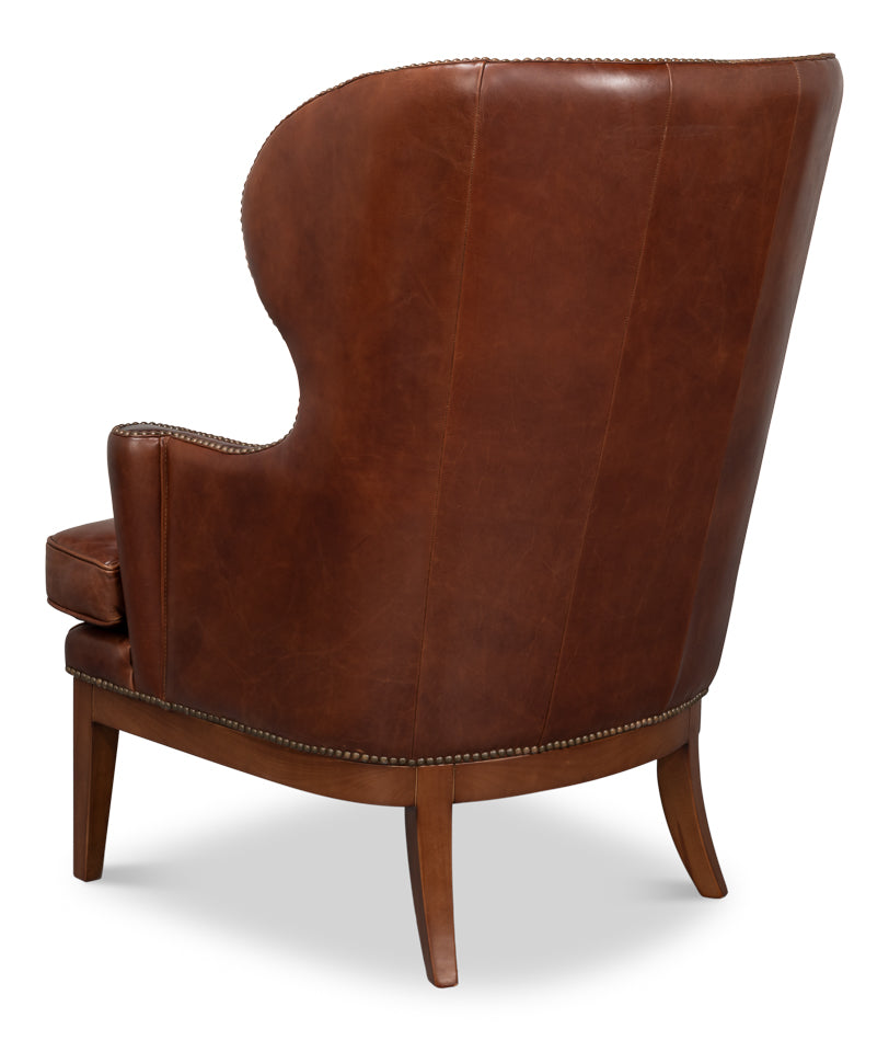 Smithfield Wing Chair, Newark Brown