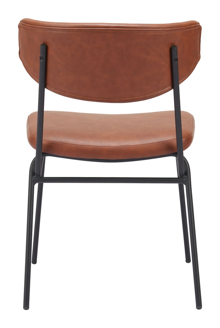 Charon Dining Chair (Set of 2) Vintage Brown - AmericanHomeFurniture