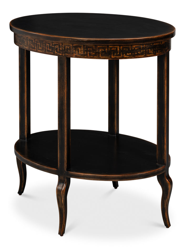 Golden Rim Side Table