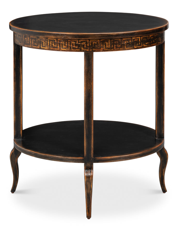 Golden Rim Side Table