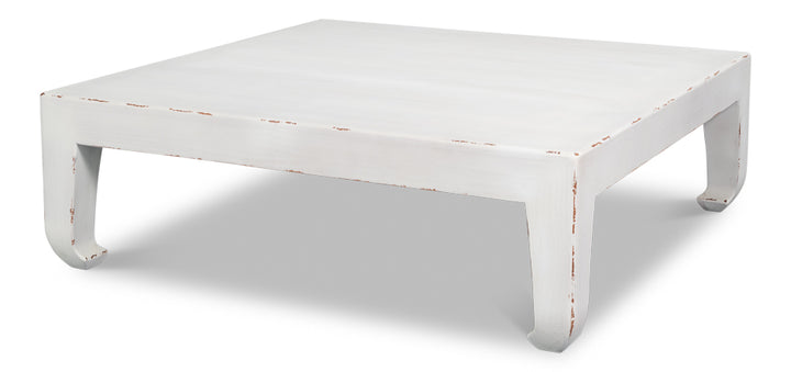 Classic Chinese Cocktail Table, White