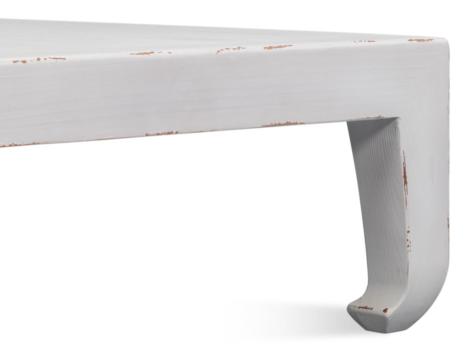 Classic Chinese Cocktail Table, White
