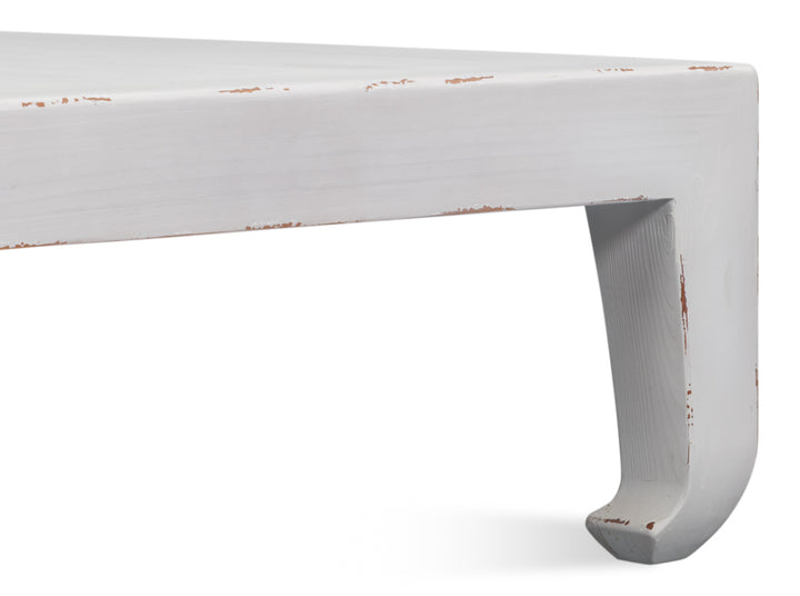 Classic Chinese Cocktail Table, White