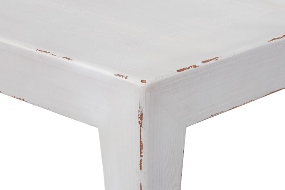 Classic Chinese Cocktail Table, White