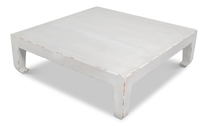 Classic Chinese Cocktail Table, White