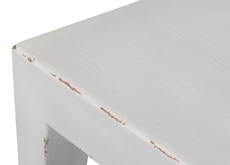 Classic Chinese Cocktail Table, White