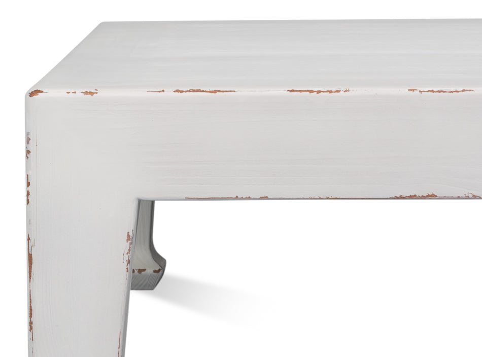 Classic Chinese Cocktail Table, White