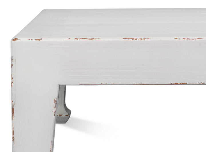 Classic Chinese Cocktail Table, White