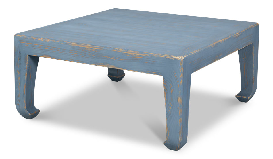Classic Chinese Cocktail Table, Blue