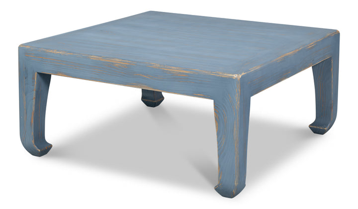 Classic Chinese Cocktail Table, Blue