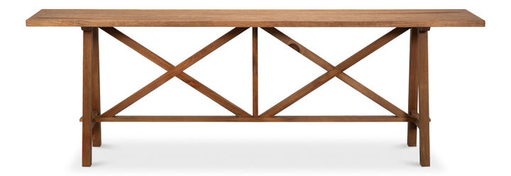 Double X Base Sofa Table