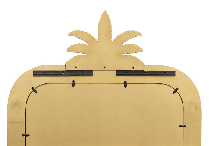 Gilded Pineapple Crest Mirrior