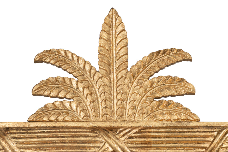 Gilded Pineapple Crest Mirrior