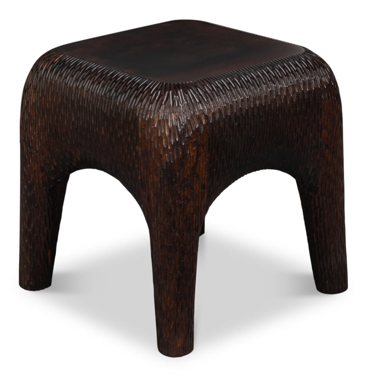 Molten Carved Side Table