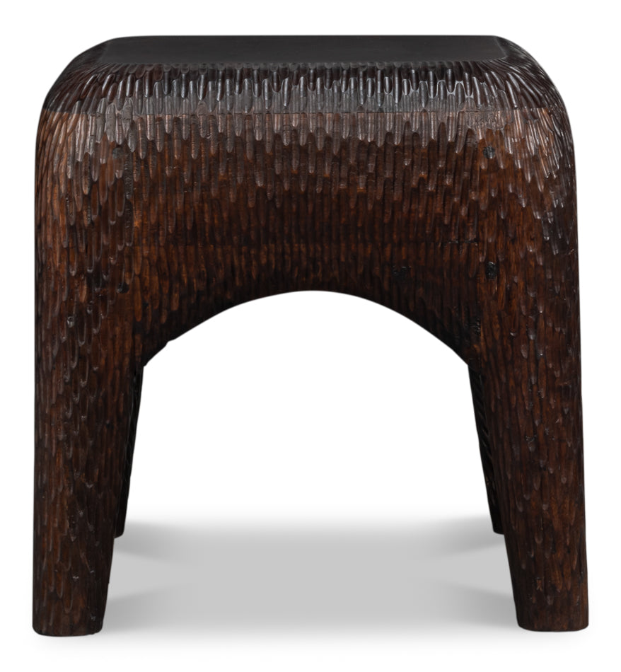 Molten Carved Side Table