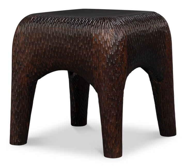 Molten Carved Side Table