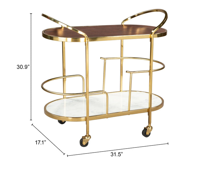 Antalya Bar Cart Multicolor - AmericanHomeFurniture