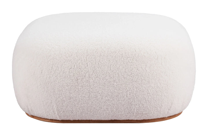 Azua Ottoman Cream - AmericanHomeFurniture
